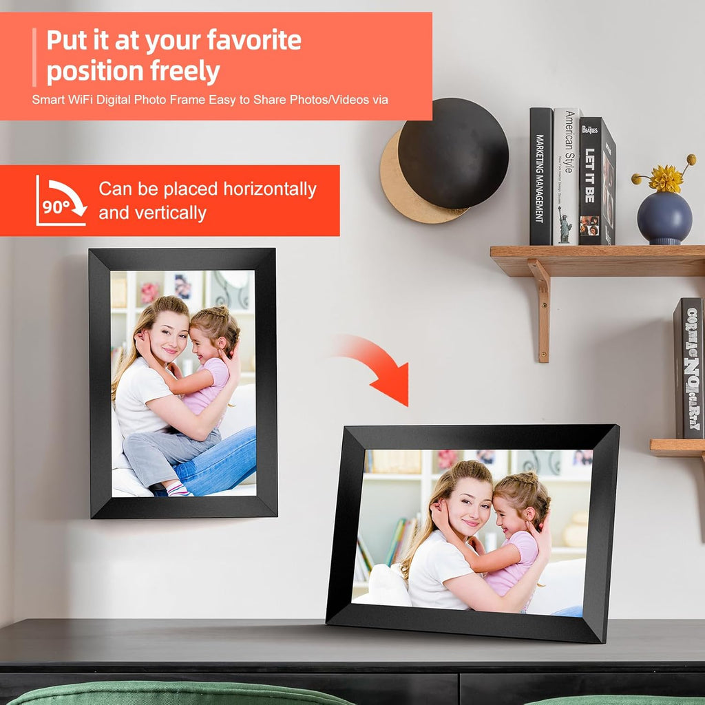 Frameo 10.1" Smart WiFi Digital Photo Frame | Touch IPS HD Display