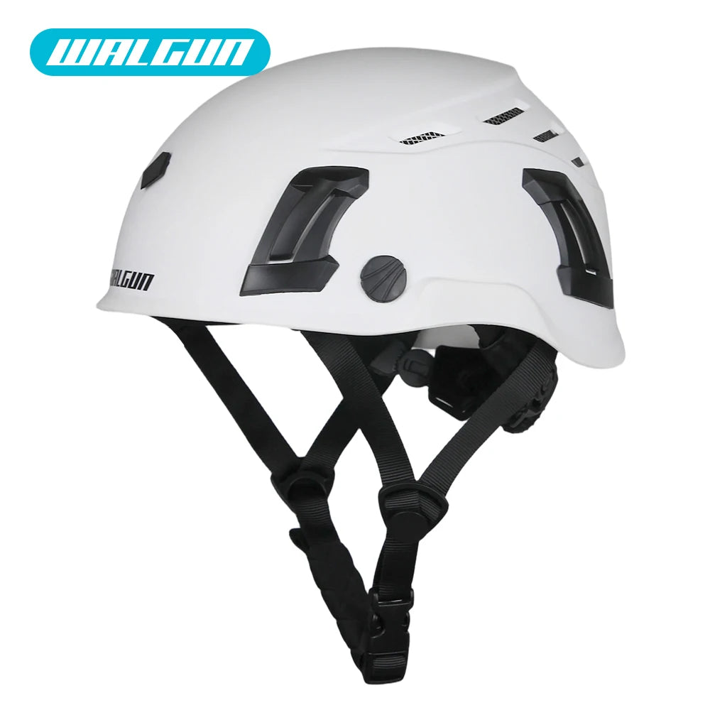 Kask ochronny walgun k202 | praca na wysokości z goglami, wizjerem i ochroną słuchu