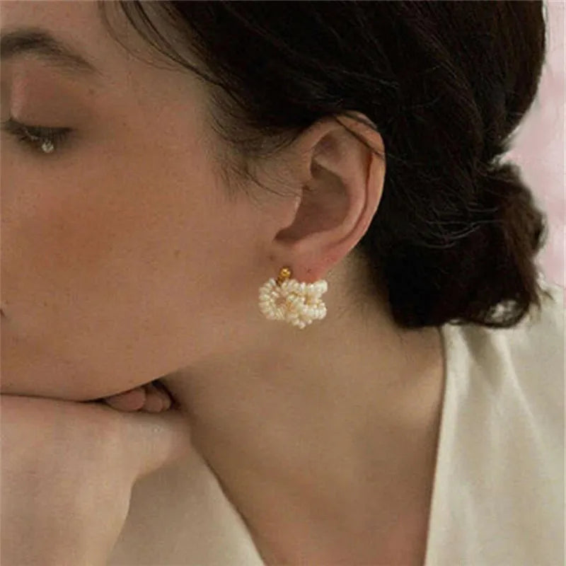 Elegant Freshwater Seed Pearl Earrings - 14K Gold Filled Jewelry