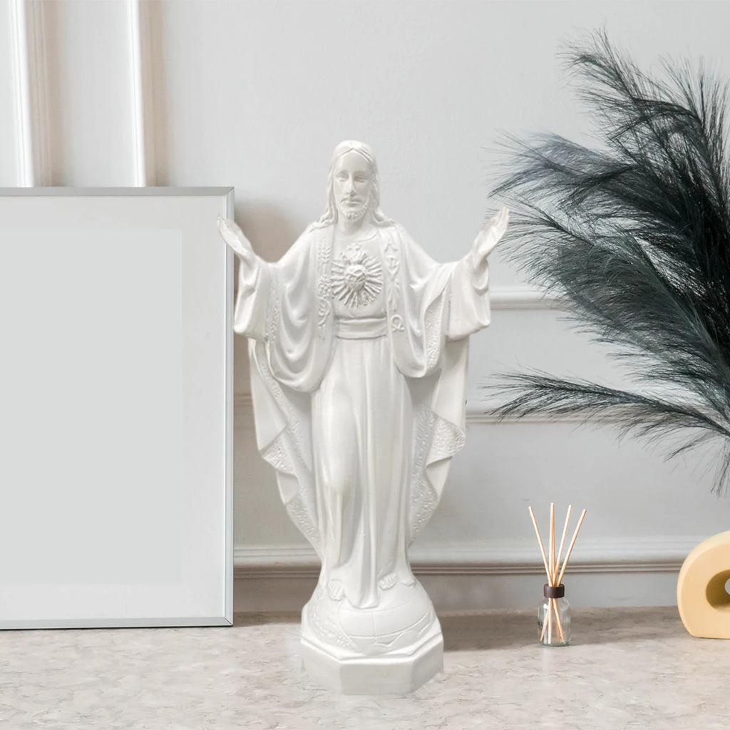 Statua jezusa i maryi z żywicy - katolicki wystrój religijny