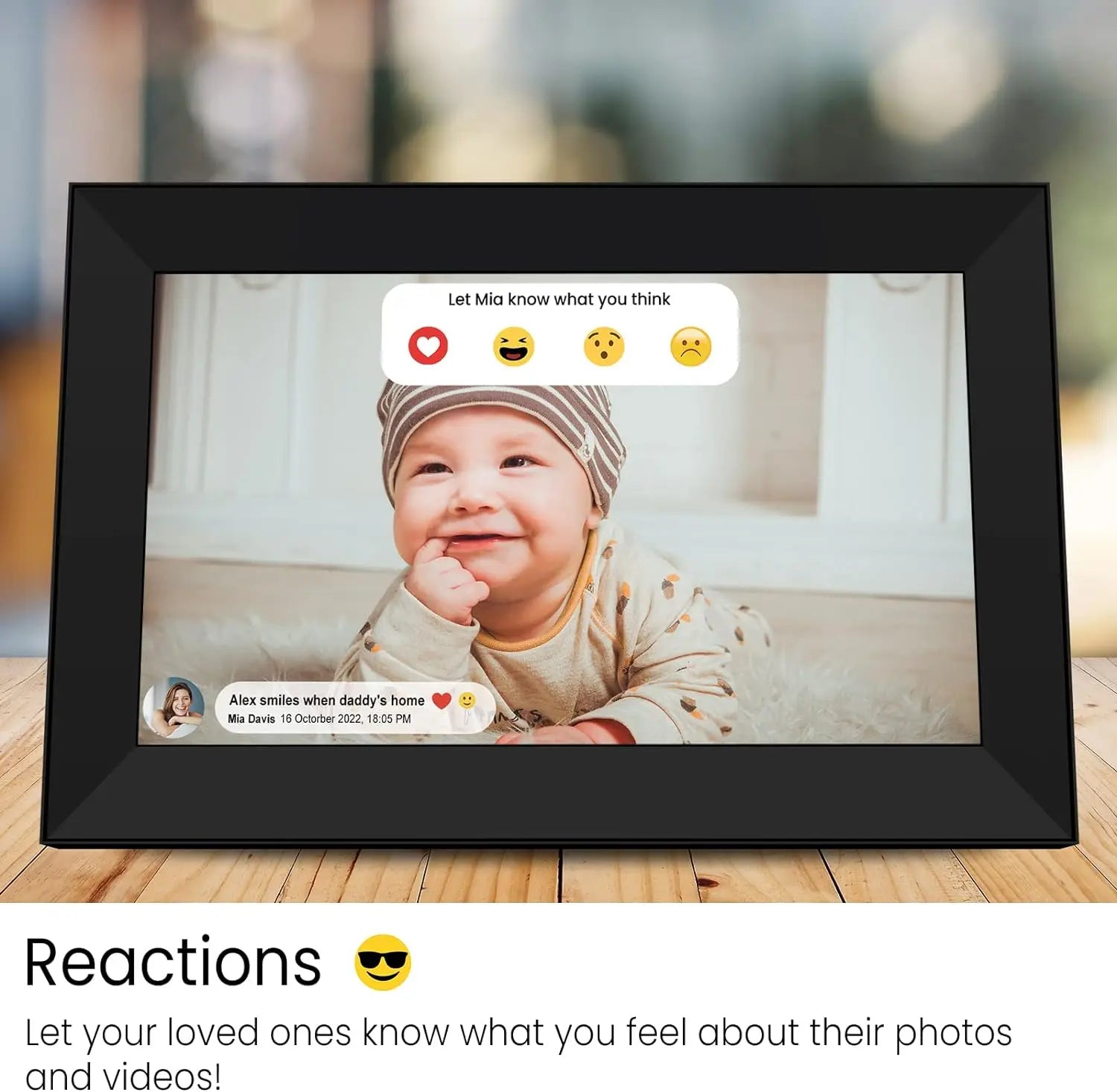 Frameo 10.1" Smart WiFi Digital Photo Frame | Touch IPS HD Display