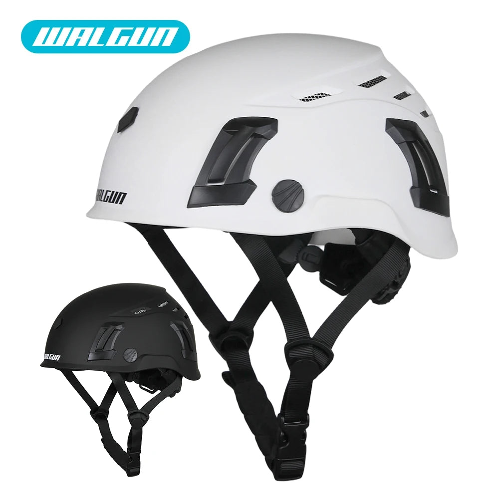 Kask ochronny walgun k202 | praca na wysokości z goglami, wizjerem i ochroną słuchu