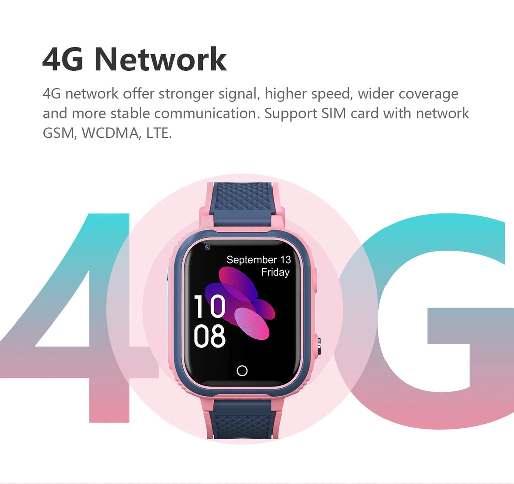 Lt21 smartwatch dla dzieci 4g – gps, rozmowy wideo, sos, wodoodporność ip67