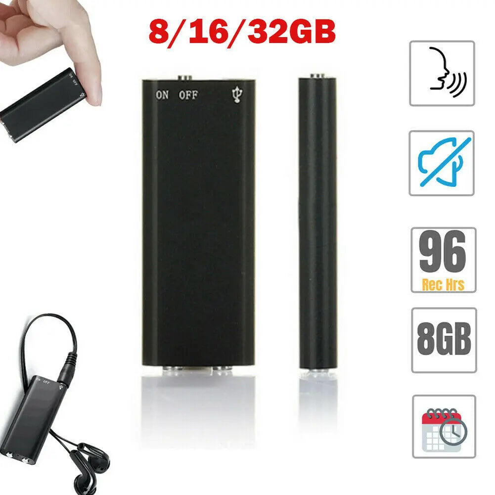 Ultracienka mini nagrywarka dyktafon cyfrowy odtwarzacz mp3 4-32gb