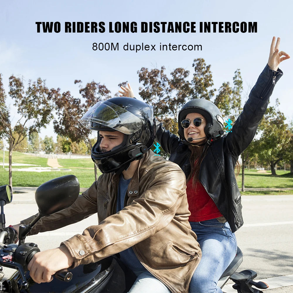 Freedconn t-com vb motocyklowy interkom bluetooth | zestaw słuchawkowy dla 6 motocyklistów i radio fm