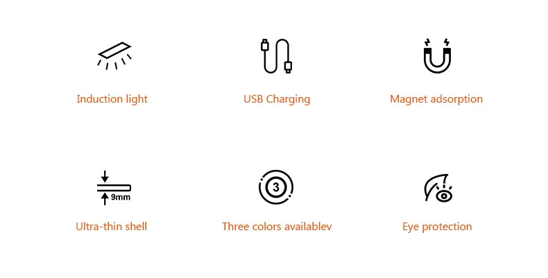 MALITAI Ultra-thin USB LED Cabinet Light - Hand Sweep Sensor