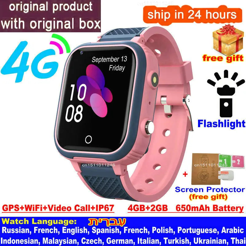 Lt21 smartwatch dla dzieci 4g – gps, rozmowy wideo, sos, wodoodporność ip67