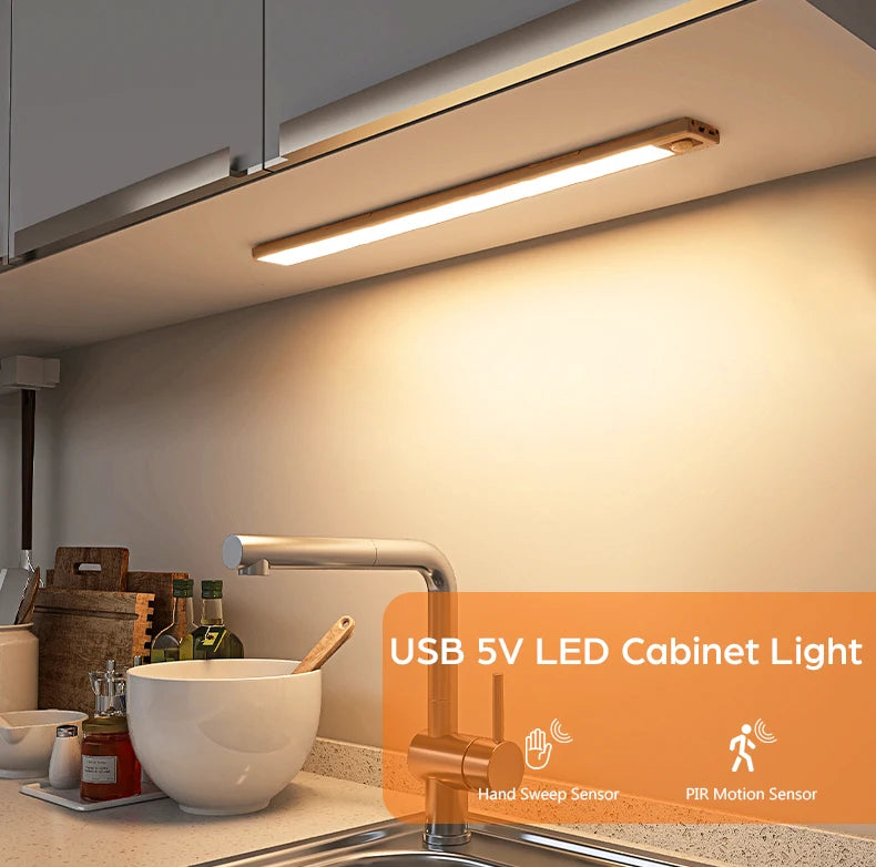 MALITAI Ultra-thin USB LED Cabinet Light - Hand Sweep Sensor