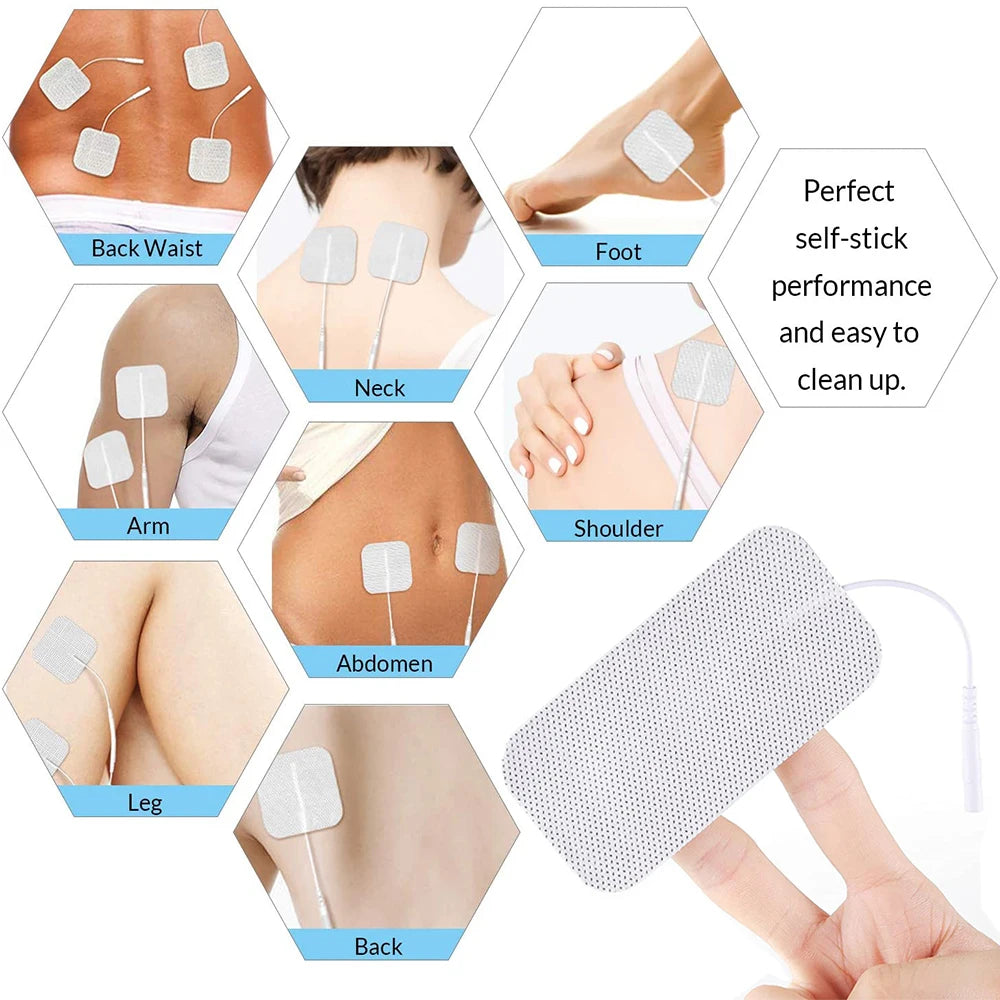Physiotherapy TENS Electrode Pads for Muscle Stimulation & Pain Relief