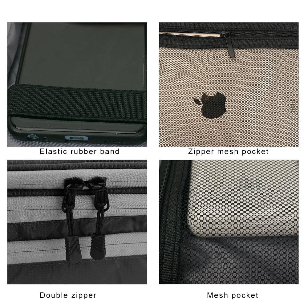 Wielowarstwowy organizer podróżny na elektronikę | etui na kable, ładowarki i ipad