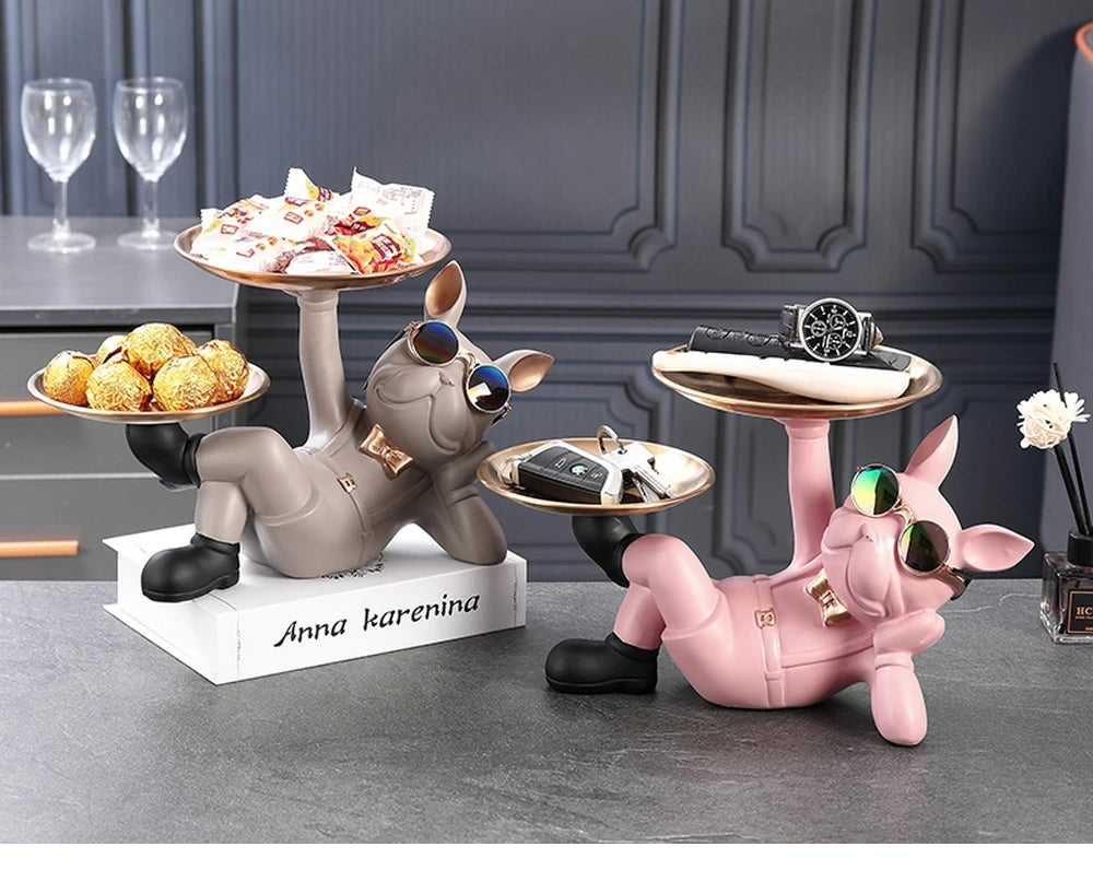 Bulldog Dog Statue - Cool Animal Figurine for Home Decor