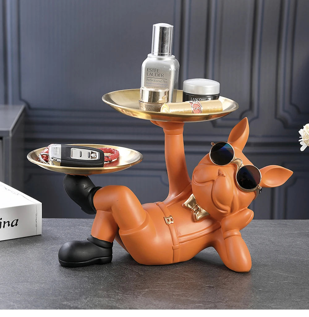 Bulldog Dog Statue - Cool Animal Figurine for Home Decor