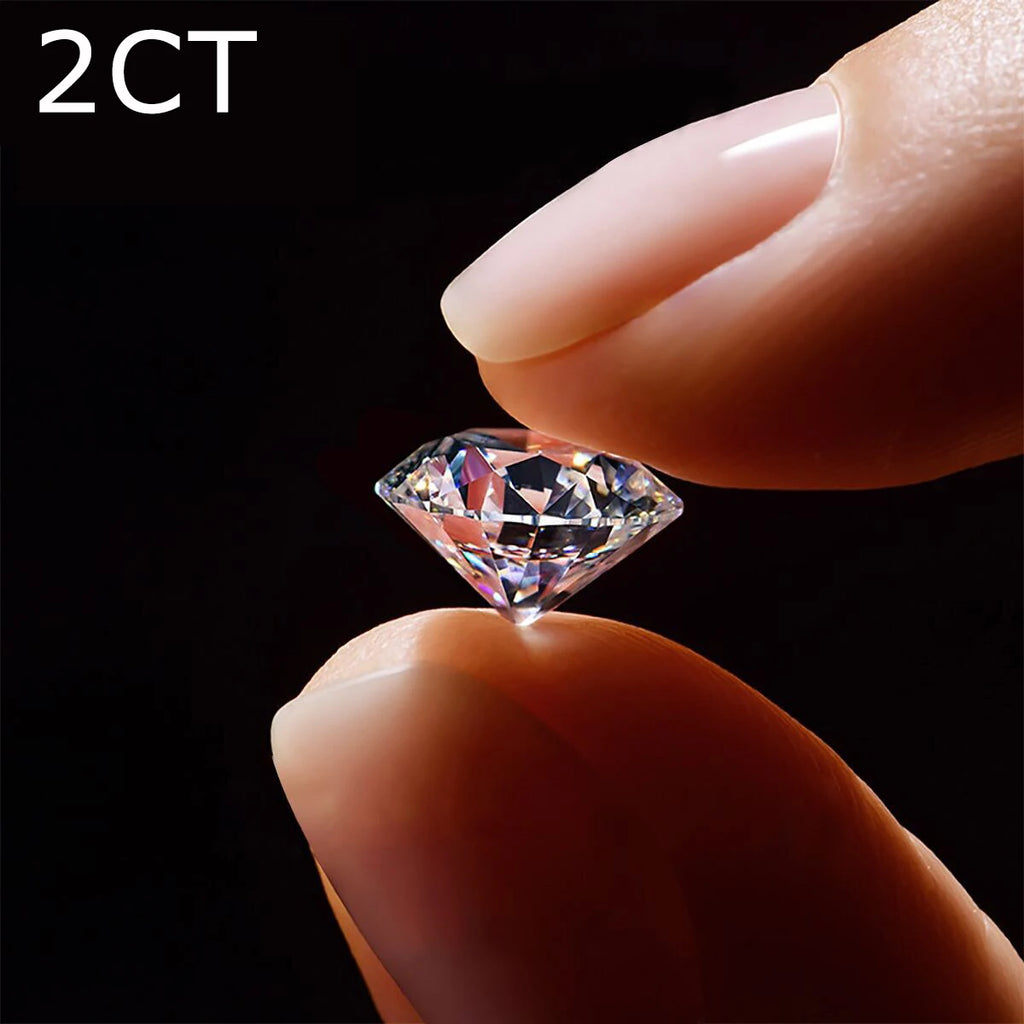 Certyfikowany pierścionek z moissanitem 2ct d vvs1 - elegancja srebra próby 925