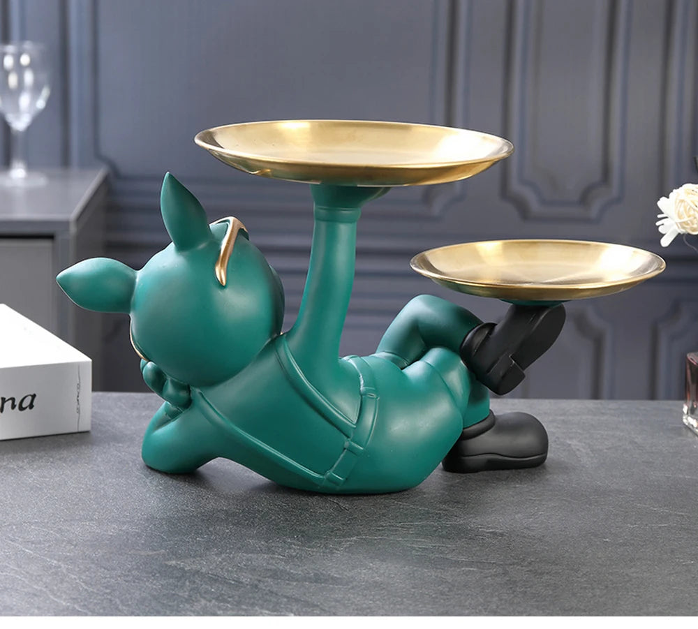 Elegant Bulldog Statue | Modern Home Decor | Statement Piece