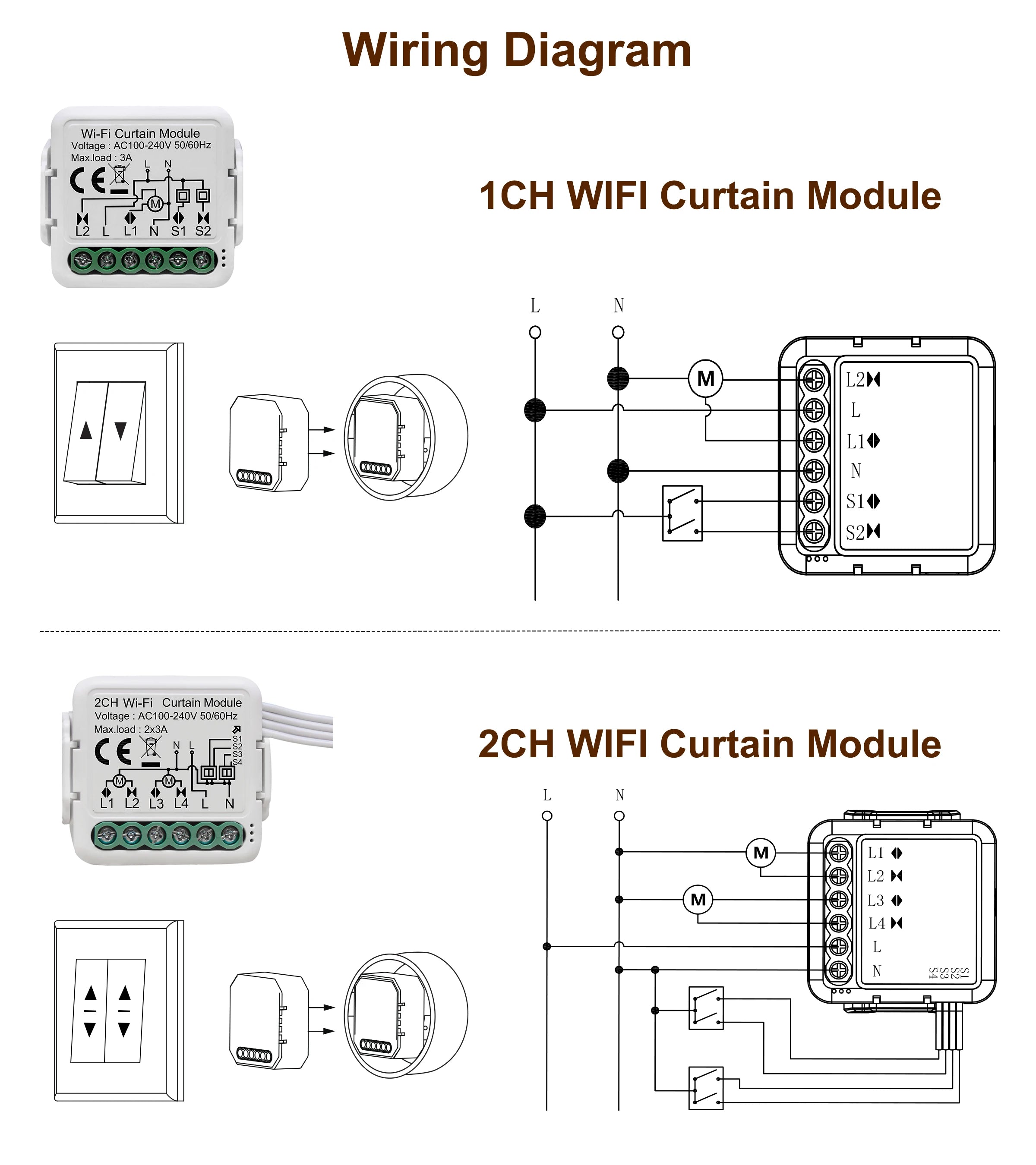 Girier tuya inteligentny moduł wifi do zasłon i rolet - kompatybilny z alexa i google home