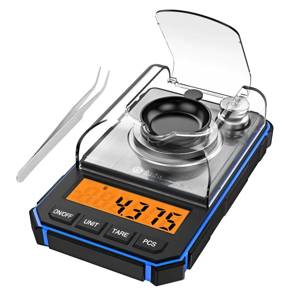 Cyfrowa waga miligramowa brifit 0.001g/50g z odważnikami kalibracyjnymi