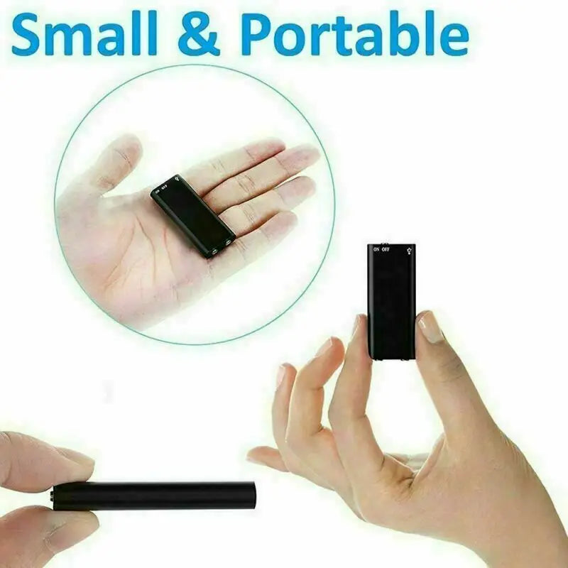 Ultracienka mini nagrywarka dyktafon cyfrowy odtwarzacz mp3 4-32gb