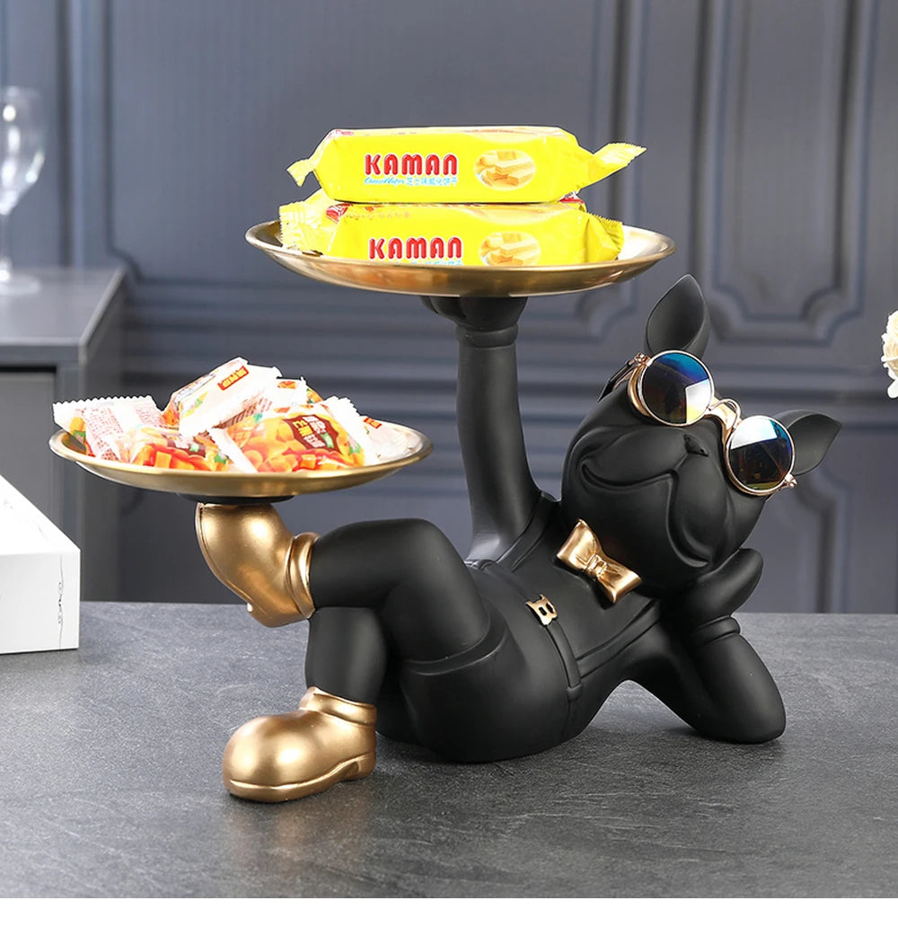 Elegant Bulldog Statue | Modern Home Decor | Statement Piece