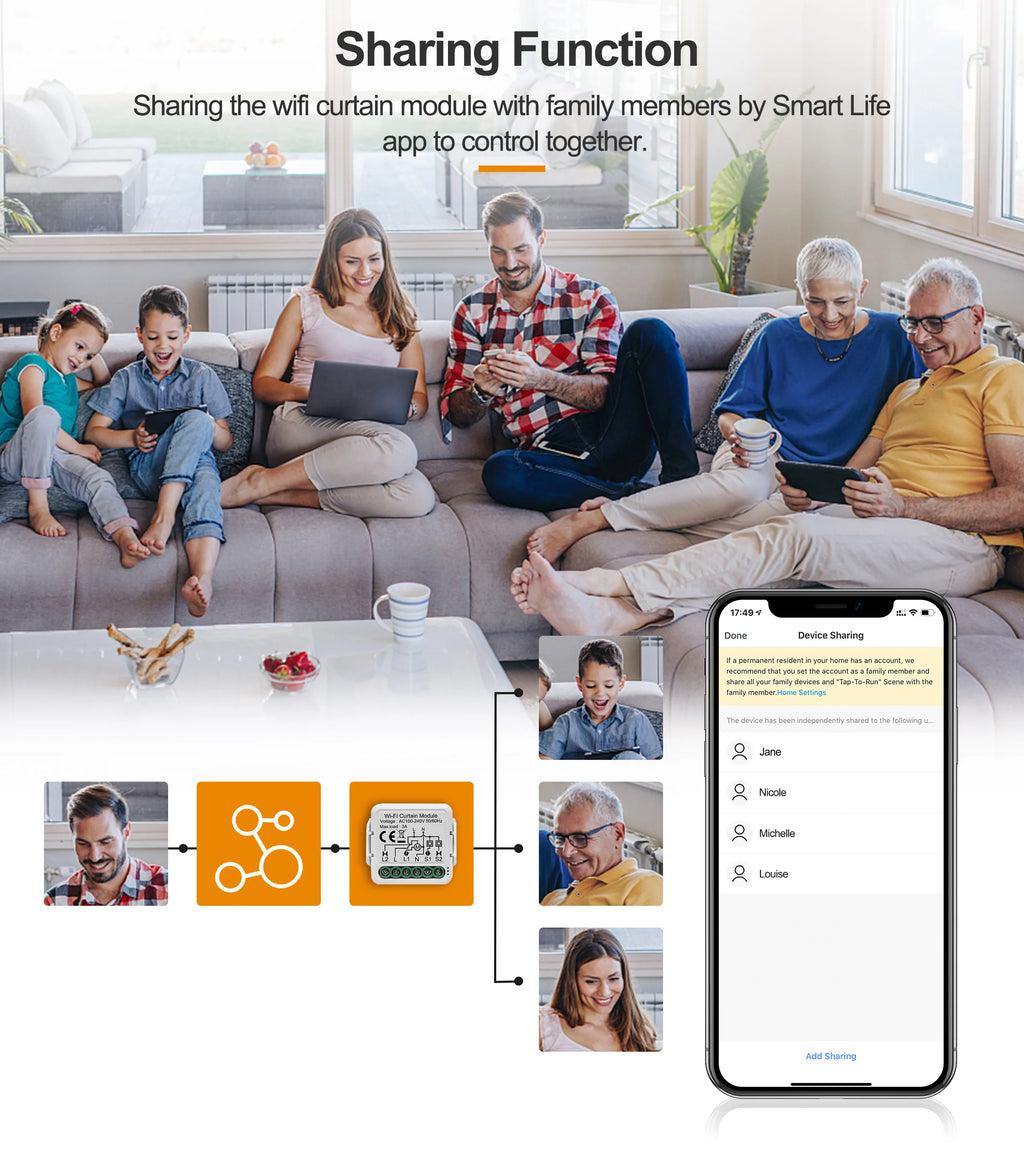 Girier tuya inteligentny moduł wifi do zasłon i rolet - kompatybilny z alexa i google home