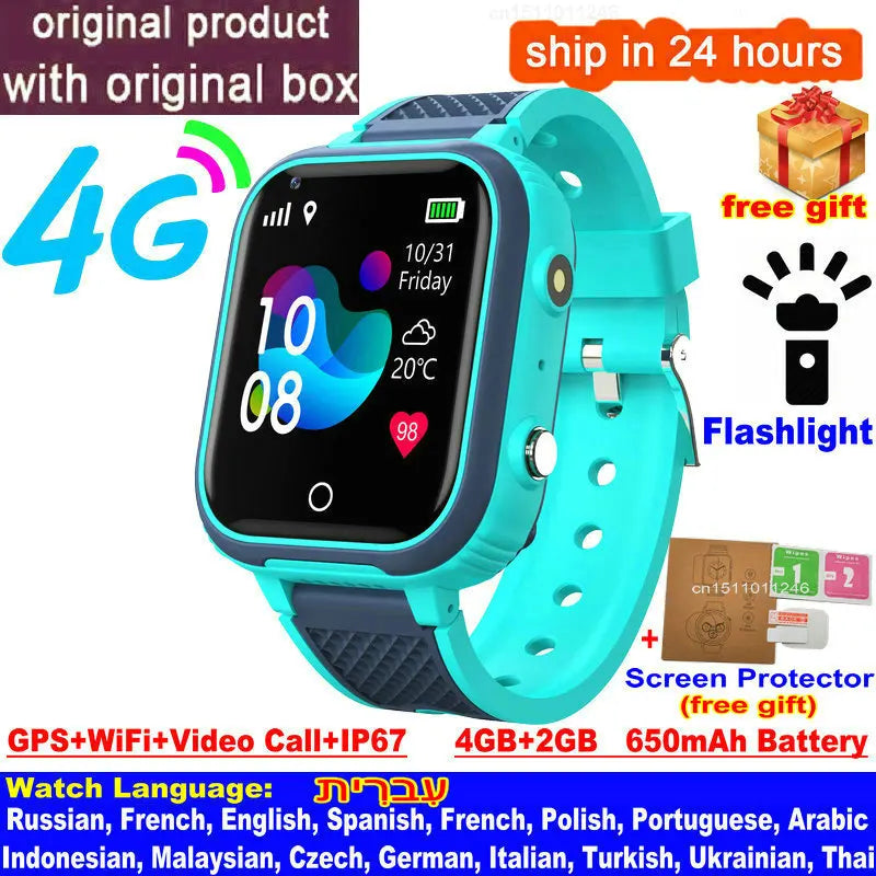 Lt21 smartwatch dla dzieci 4g – gps, rozmowy wideo, sos, wodoodporność ip67