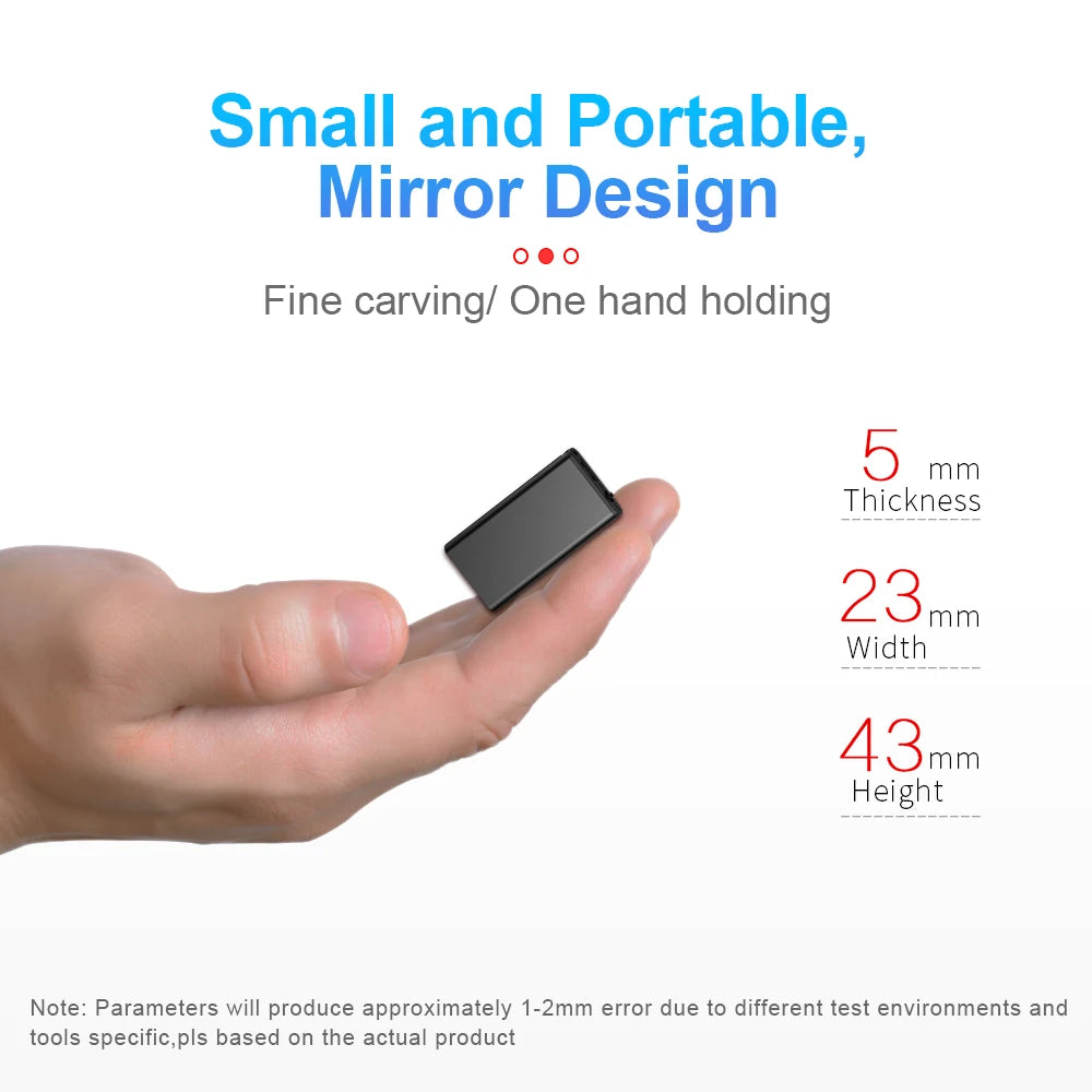 Ultracienka mini nagrywarka dyktafon cyfrowy odtwarzacz mp3 4-32gb