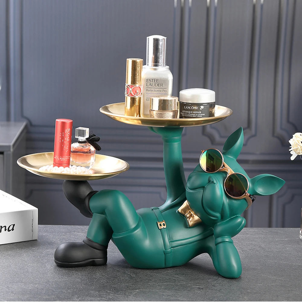 Bulldog Dog Statue - Cool Animal Figurine for Home Decor