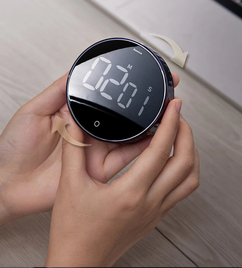 Baseus Magnetic Digital Kitchen Timer - Countdown Alarm & Stopwatch