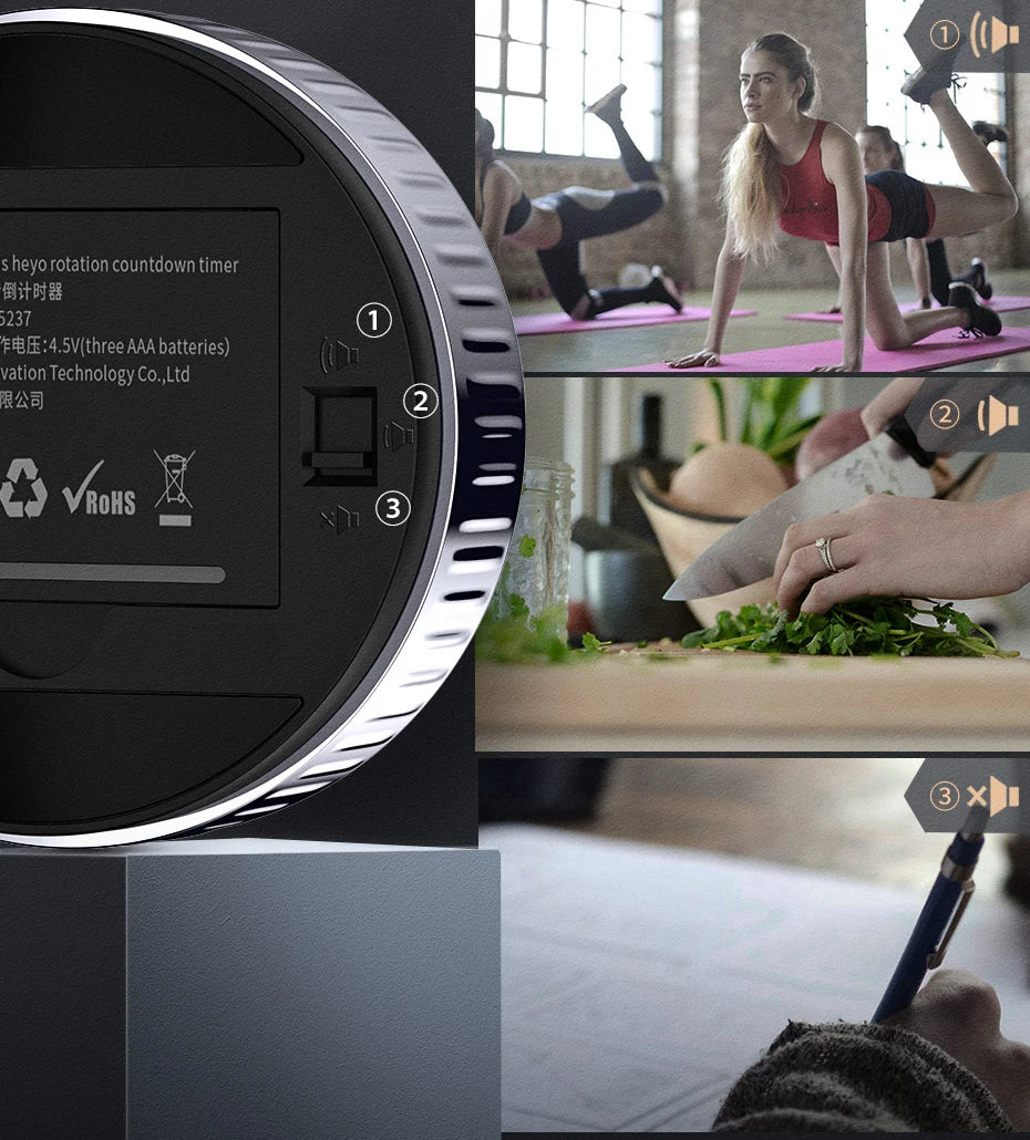 Baseus Magnetic Digital Kitchen Timer - Countdown Alarm & Stopwatch