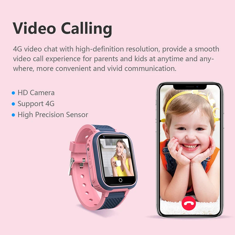 Lt21 smartwatch dla dzieci 4g – gps, rozmowy wideo, sos, wodoodporność ip67