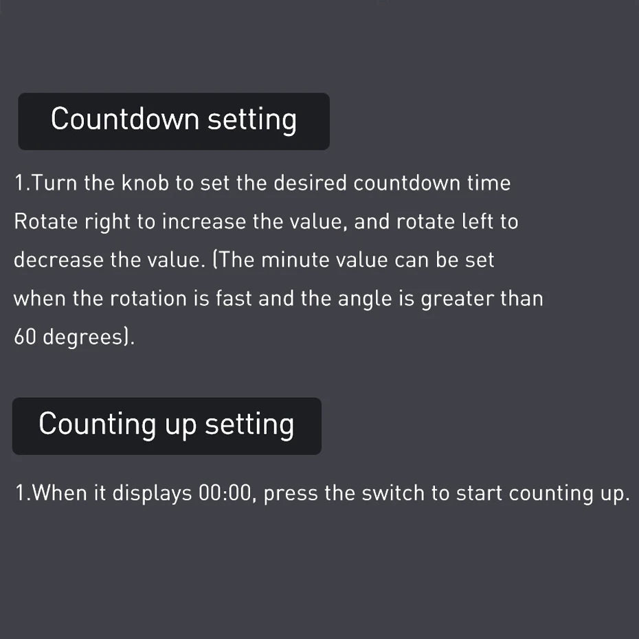 Baseus Magnetic Digital Kitchen Timer - Countdown Alarm & Stopwatch