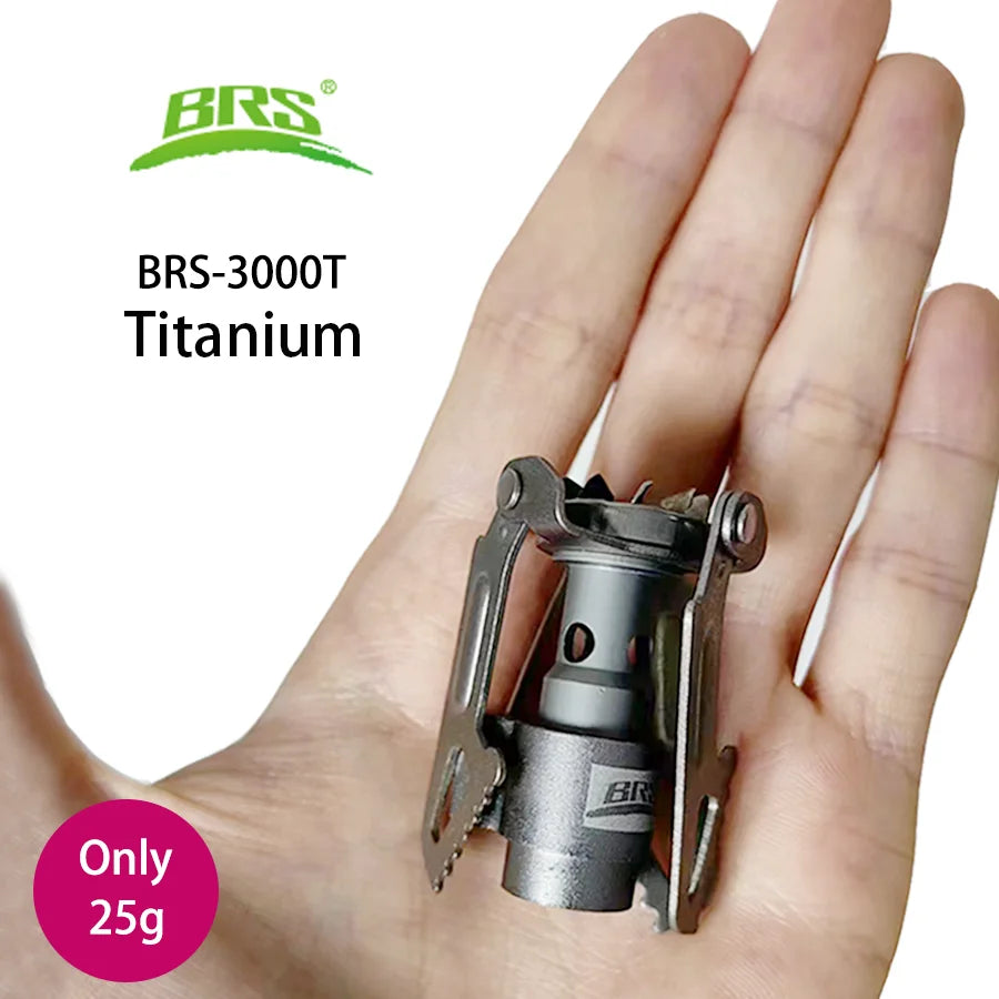 Brs-3000t mini tytanowa kuchenka gazowa kempingowa – przenośny palnik survivalowy