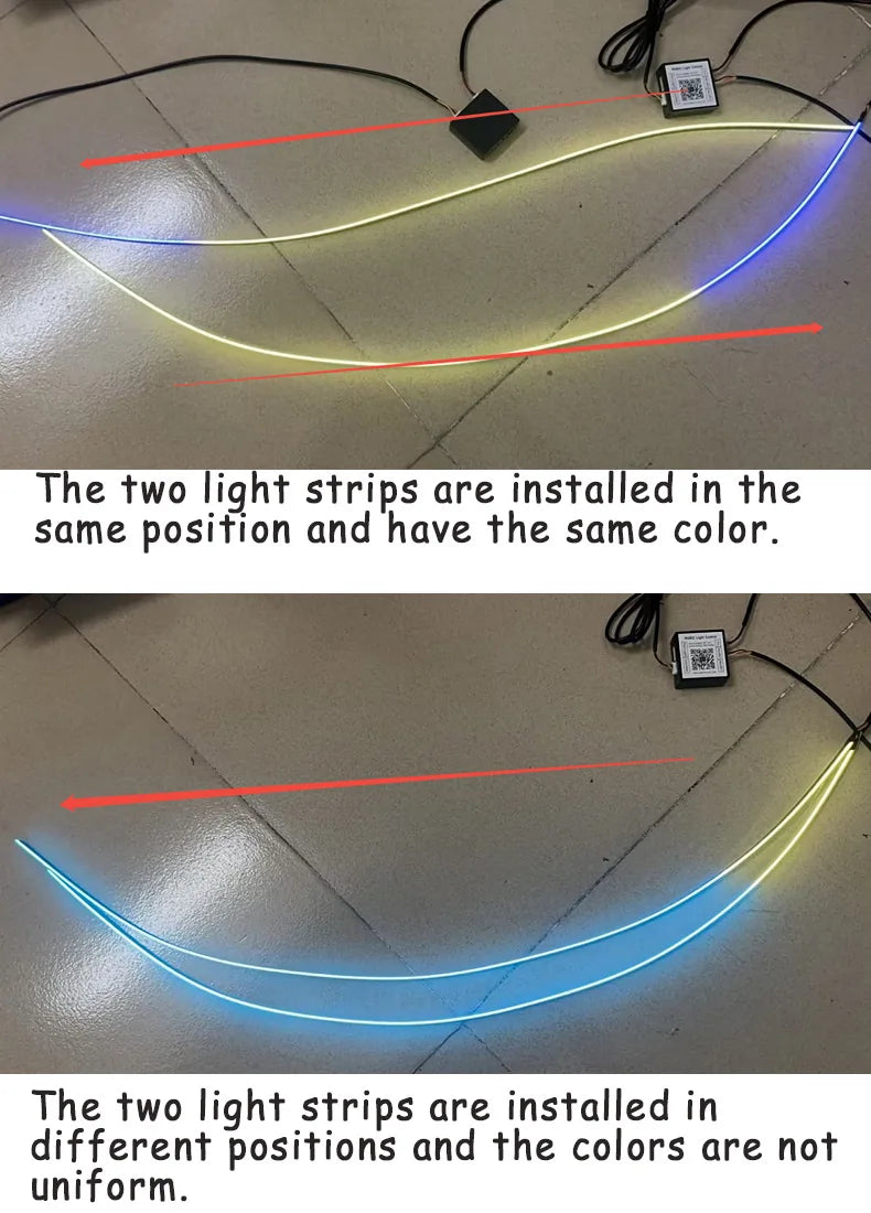 Zestaw ambientowego oświetlenia samochodowego led rgb 14/18 w 1