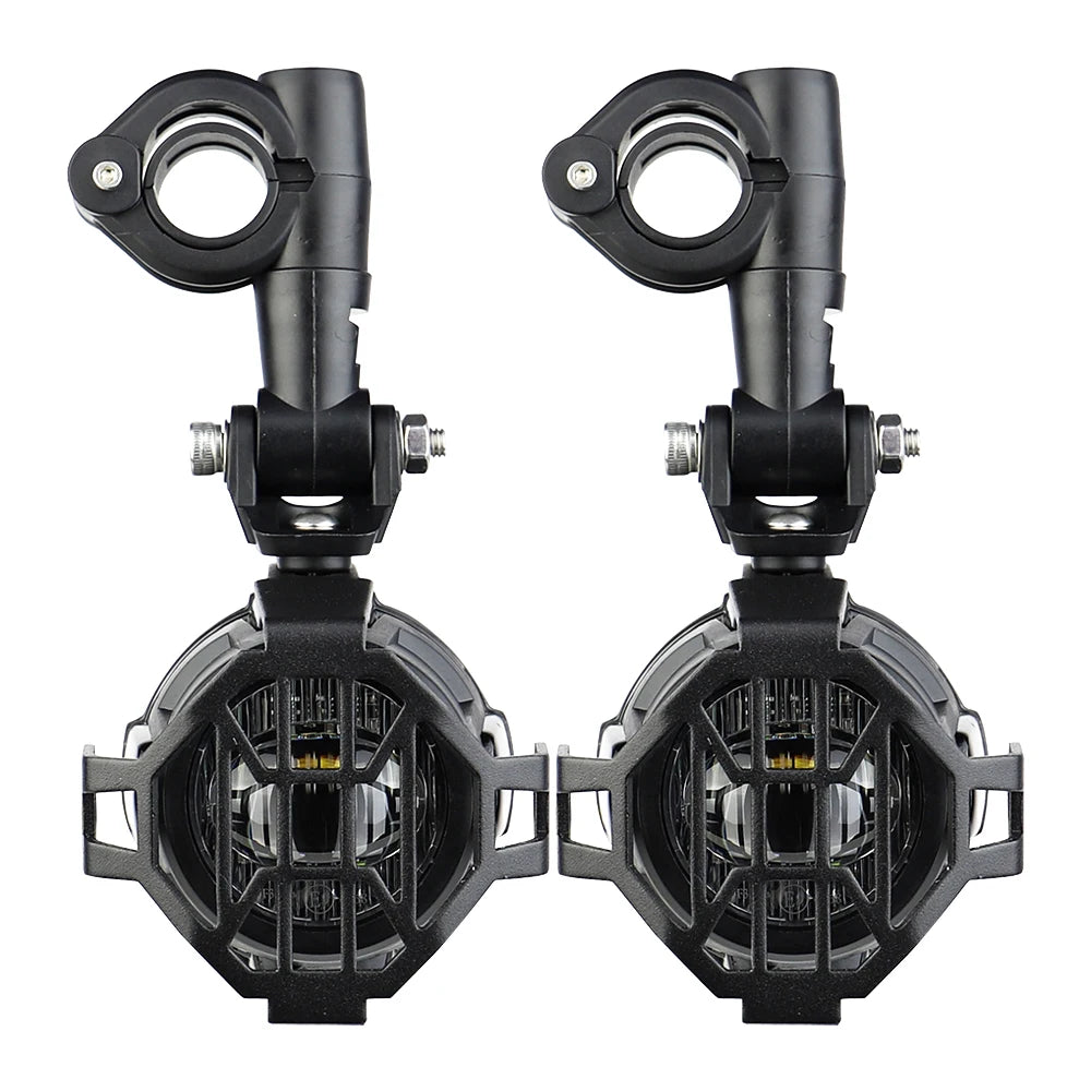 Wysokowydajne pomocnicze lampy przeciwmgielne led do motocykli bmw r1200gs, f800gs, k1600 i uniwersalnych | 40w 6000k