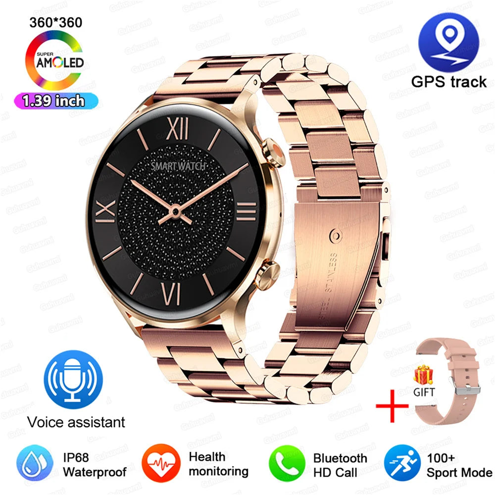 Vabena 2026 smartwatch dla kobiet i mężczyzn | amoled, gps, ip68