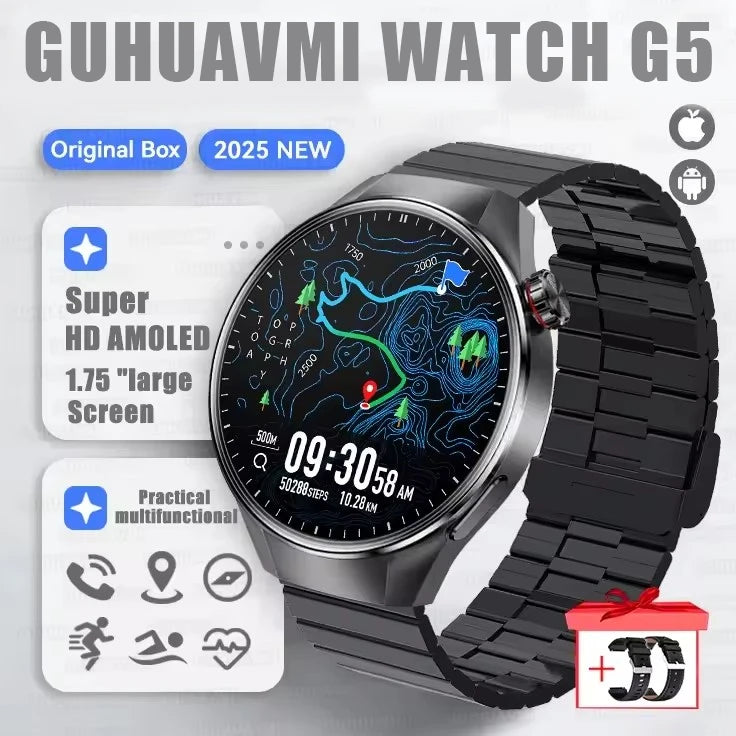 Smartwatch g5 plus | 1.75" hd amoled, gps i monitor aktywności
