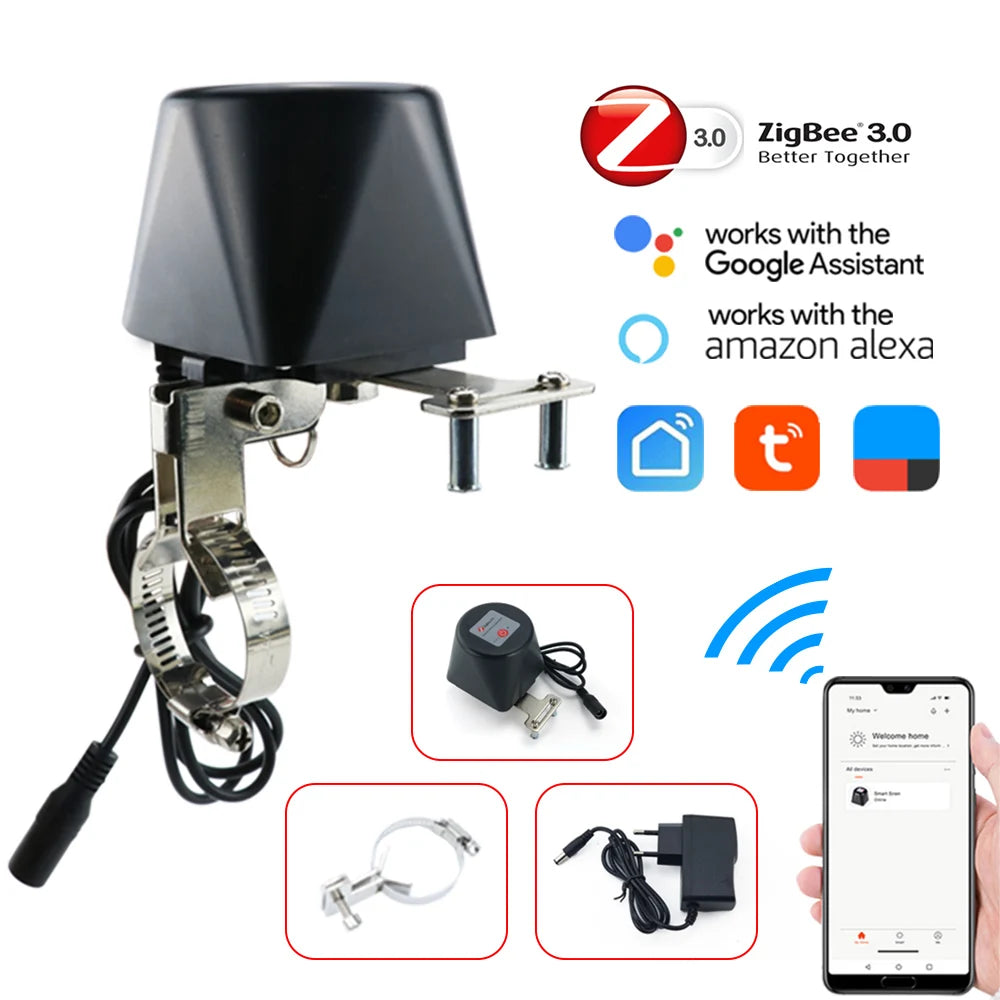 Inteligentny robot do zaworów gazu i wody | automatyczna ochrona przed wyciekami