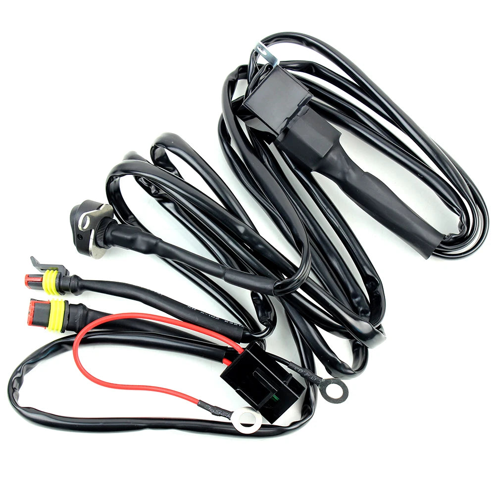 Wysokowydajne pomocnicze lampy przeciwmgielne led do motocykli bmw r1200gs, f800gs, k1600 i uniwersalnych | 40w 6000k
