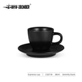 MHW-3BOMBER 80ml Ceramic Espresso Mug & Saucer for Latte Art