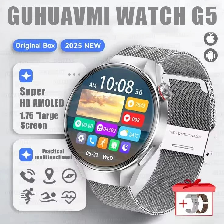 Smartwatch g5 plus | 1.75" hd amoled, gps i monitor aktywności
