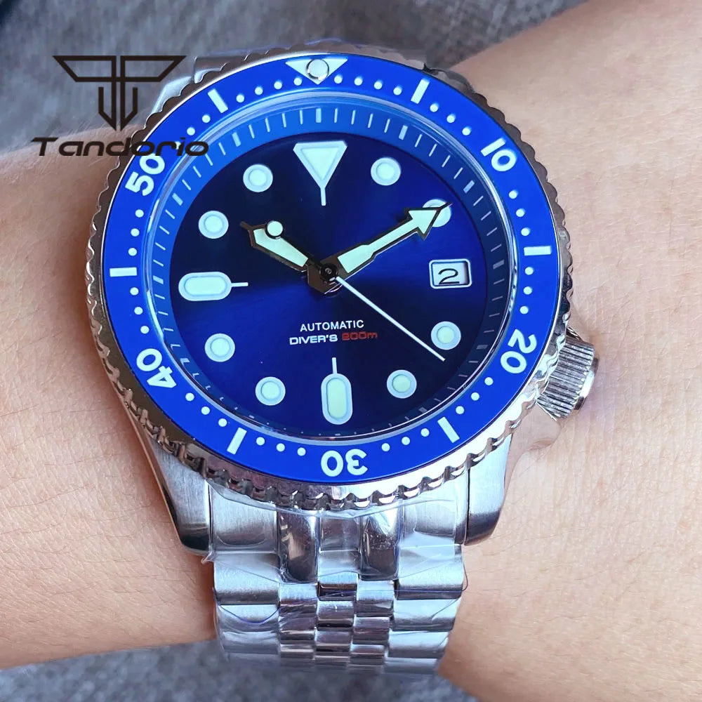 Zegarek automatyczny tandorio skx007 nh35 do nurkowania | solidny i stylowy