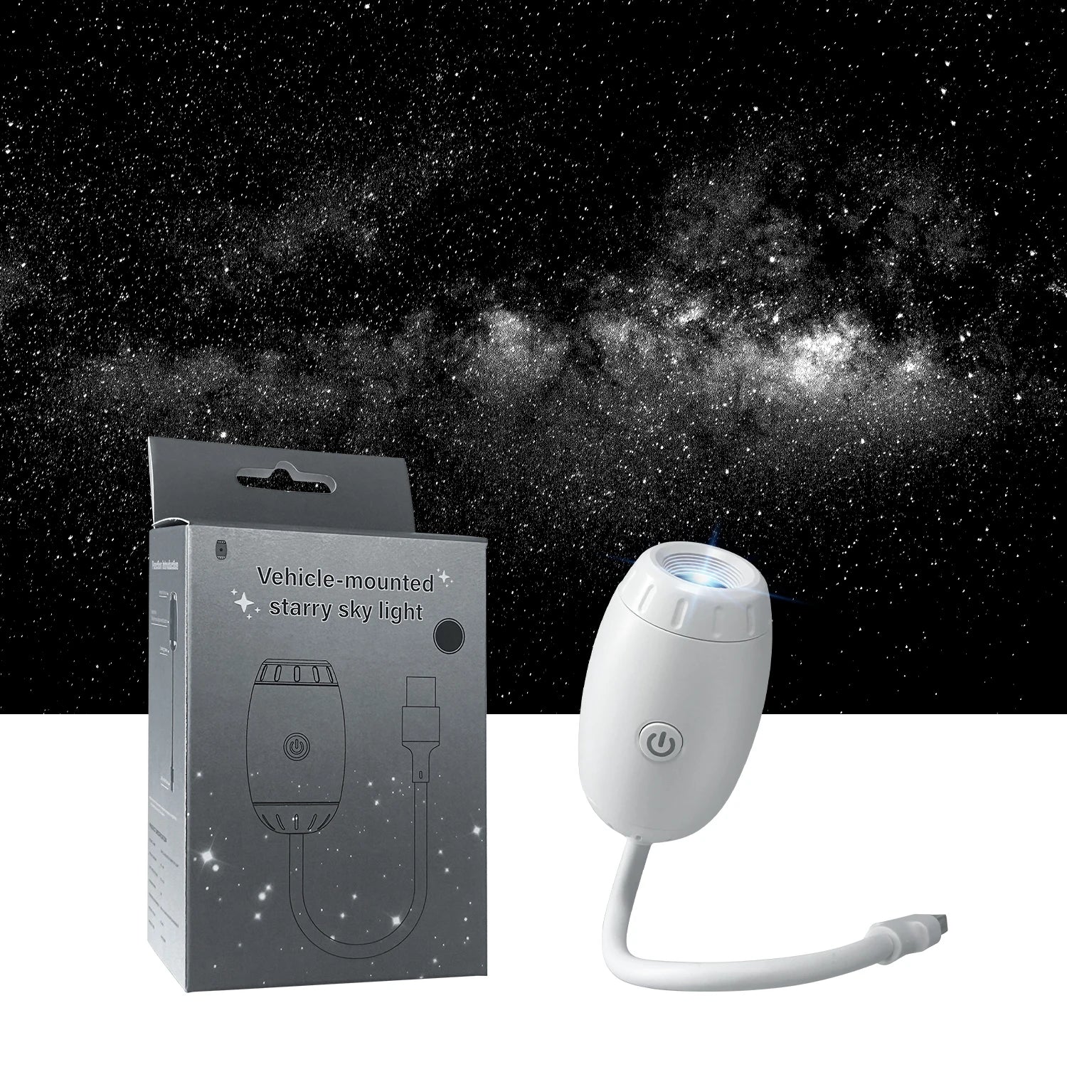Projektor światła usb do samochodu | led oświetlenie wnętrza galaktyka saturn