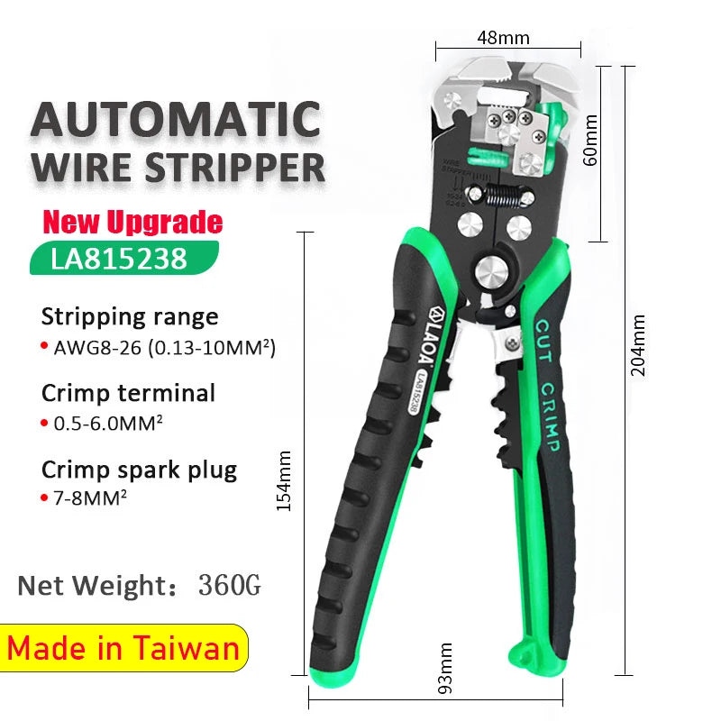LAOA Automatic Wire Stripper Crimper Pliers - Electrician Tool