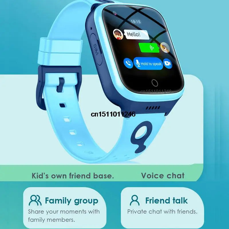 Zegarek smartwatch kgg 4g dla dzieci | gps, rozmowy wideo i sos
