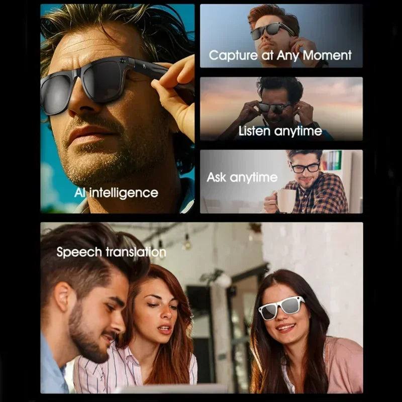 Inteligentne okulary lenovo 2026 ai smart glasses 8k | sterowanie dotykowe, nagrywanie wideo i foto, tłumacz