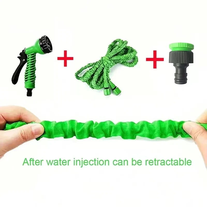Vabena Expandable Garden Hose 25-200FT - Lightweight, Durable & Kink-Free with 7-Way Spray Nozzle