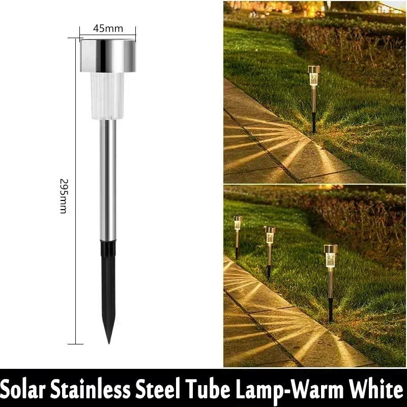 Vabena solarne lampy ogrodowe zewnętrzne - wodoodporne led na ścieżki i patio (10/20/30 szt.)