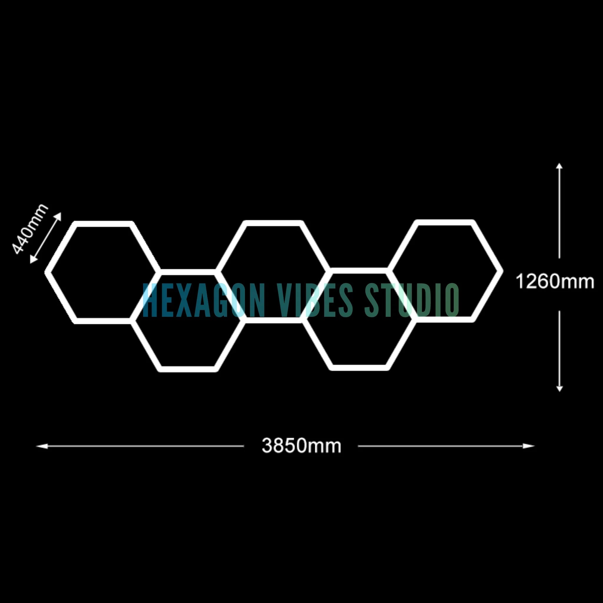 Sześciokątne lampy led do garażu 50000h 6500k ultra jasne