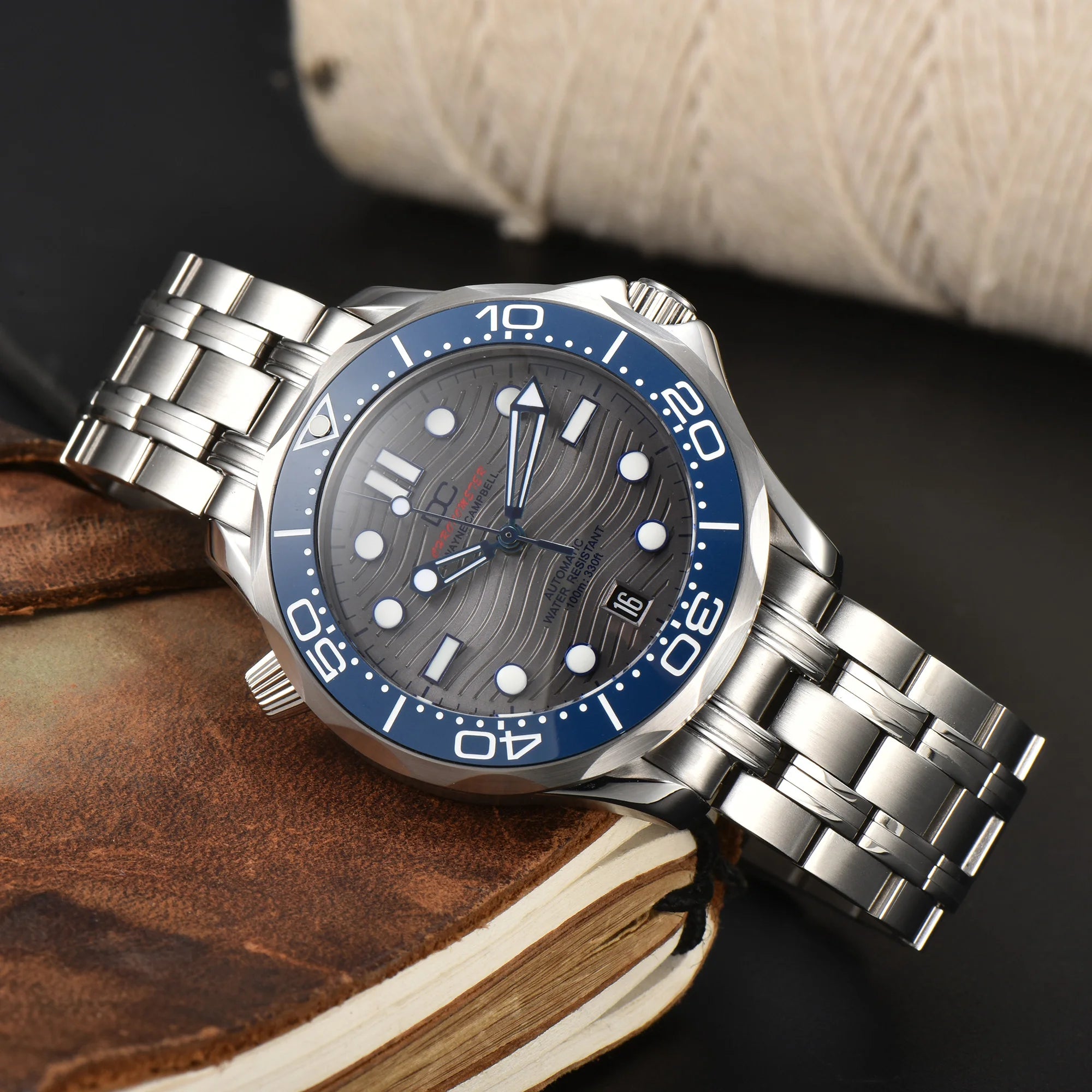 Vabena męski zegarek automatyczny 42mm nh35 | szkło szafirowe