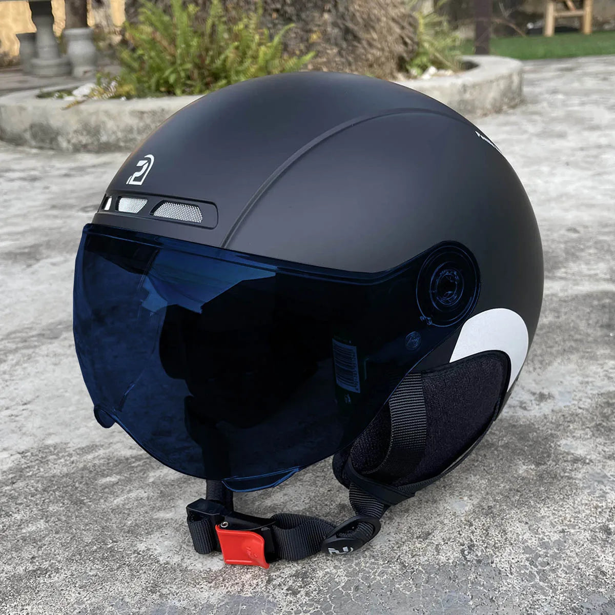 Kask rowerowy pemila z goglami, ochroną uszu i odblaskami - dla dorosłych mtb szosa e-bike