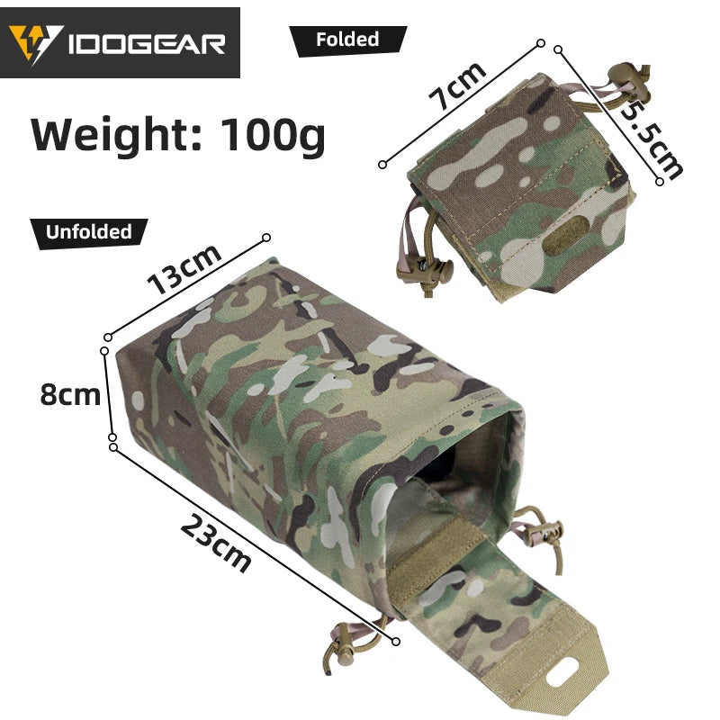 Idogear taktyczna składana torba zrzutowa molle - wytrzymała mini saszetka